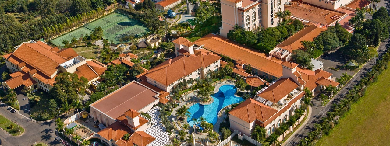 Vista do Royal Palm Plaza Resort em Campinas