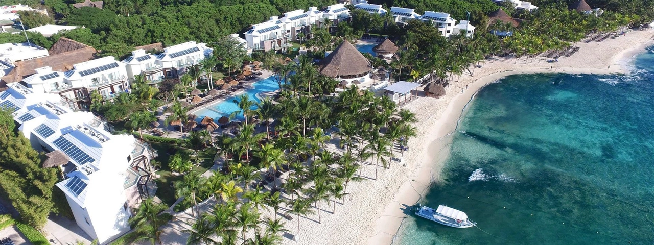 Vista do Sandos Caracol Eco Resort em Playa del Carmen
