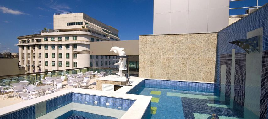 Vista do Hotel Atlântico Business Centro no Rio de Janeiro